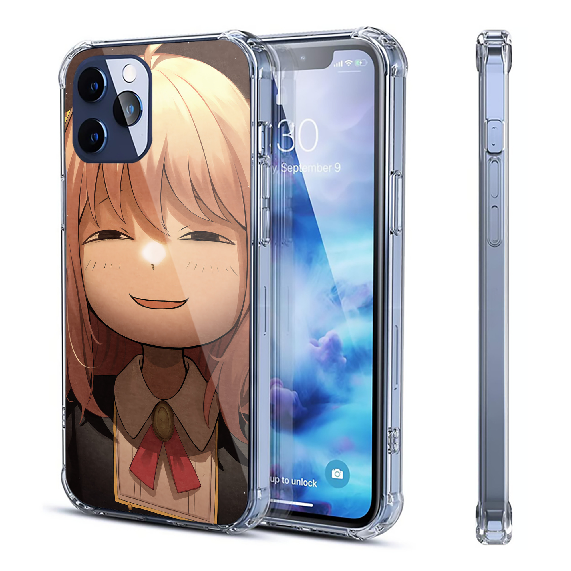 （画像用） SPY×FAMILY间谍家家酒 【iPhone 12シリーズ対応】透明スマホケース（クリアソフトケース）